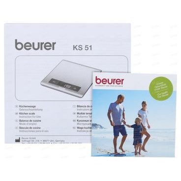 Весы кухонные Beurer KS51 серебристый