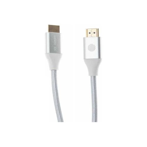 Кабель аудио-видео Cactus CS-HDMI.2.1-1 HDMI (m)/HDMI (m) 1м серебристый