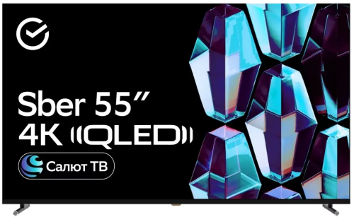 55" Телевизор Sber SDX 55UQ5234 QLED титан