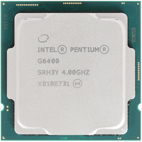 Процессор CPU Intel Socket 1200 Pentium G6400 (4.0Ghz/4Mb) tray CM8070104291810