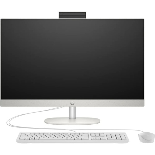Моноблок HP 24-cr0077ci (B85NZEA) Full HD i7 1355U (1.7) 16Gb SSD512Gb Iris Xe без ОС GbitEth WiFi BT 90W клавиатура мышь Cam белый 1920x1080