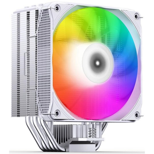 Кулер JONSBO Pisa A5 ARGB White LGA1700/1200/115X/AM5/AM4 (TDP 265W, PWM, 120mm ARGB Fan, 5 тепловых трубок, 4-pin, белый) Retail