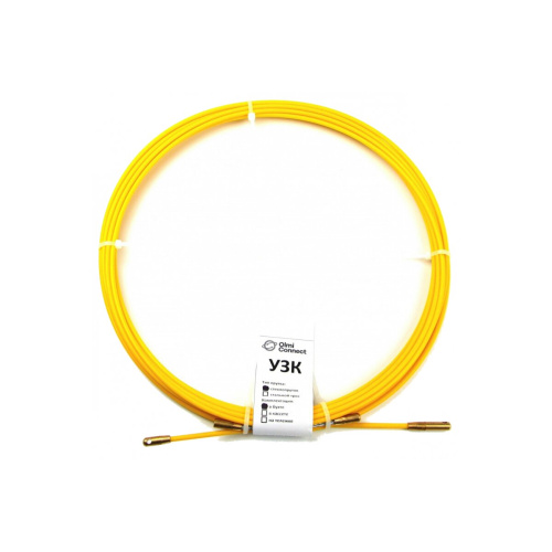 Протяжка для кабеля мини OlmiOn УЗК СП-Б-4,5/10 d-4,5 мм L-10 м в бухте, желтый