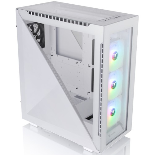 Корпус Thermaltake Divider 500 TG Snow ARGB CA-1T4-00M6WN-01 White/Win/SPCC/Tempered Glass*4/120mm ARGB Fan*3/120mm Standard Fan*1 (527897)