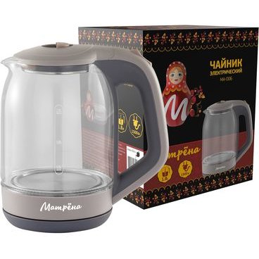 Чайник Матрёна MA-006 стекло бежевый
