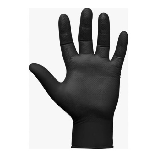 Перчатки Jeta Safety JSN 50 Natrix BL 08/M нескользящие одноразовые нитриловые черный р.M 0,15мм 25 пар