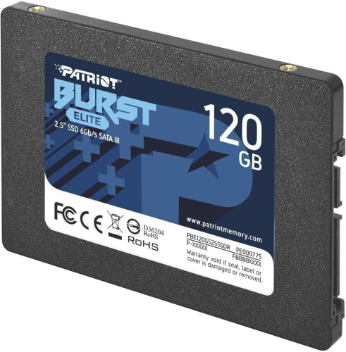 SSD Patriot SATA III 120Gb PBE120GS25SSDR Burst Elite 2.5"