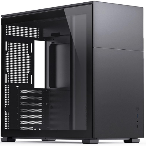 Корпус JONSBO D41 STD Black без БП, боковая панель из закаленного стекла, mini-ITX, micro-ATX, ATX, черный