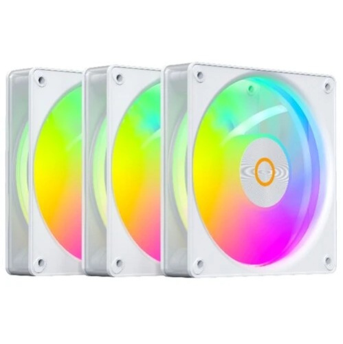 Вентилятор Ocypus Gamma F12 Elite WH ARGB 3 in 1, 120x120x25mm, 4-Pin PWM, 600-1800 RPM, 26 DBA Max, Hydro Bearing