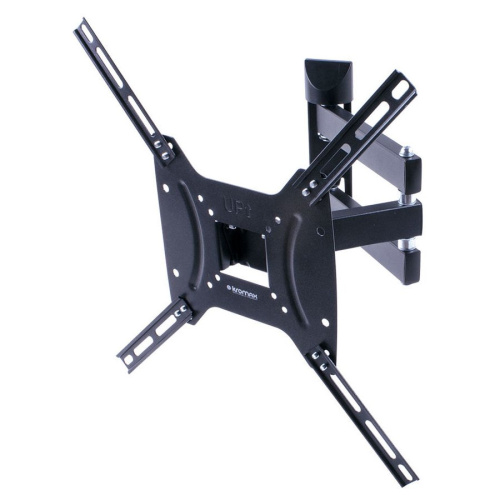 Кронштейн для телевизора Kromax DIX-24 черный 15"-55" до35кг поворотно-выдвижной и наклонный
