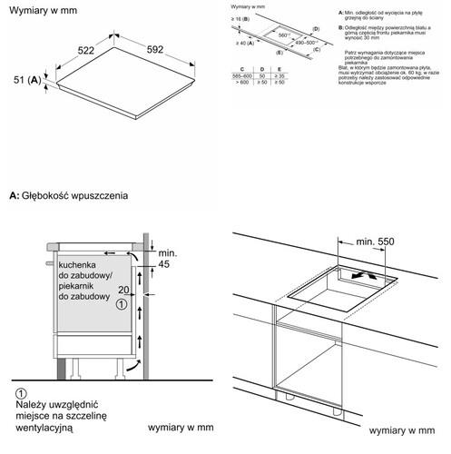 Индукционная варочная поверхность Bosch PVQ61RHB1E