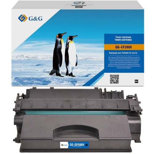Картридж лазерный G&G GG-CF280X черный 6900стр для HP LJ P2035/P2055d/Pro 400 M401/MFP M425