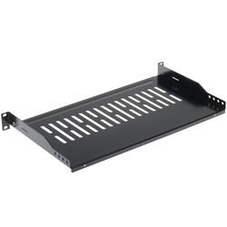 Полка стационарная Lanmaster TWT-CB-SFBF250-1U/18 черный нагр.18кг 19" 250мм (1шт)