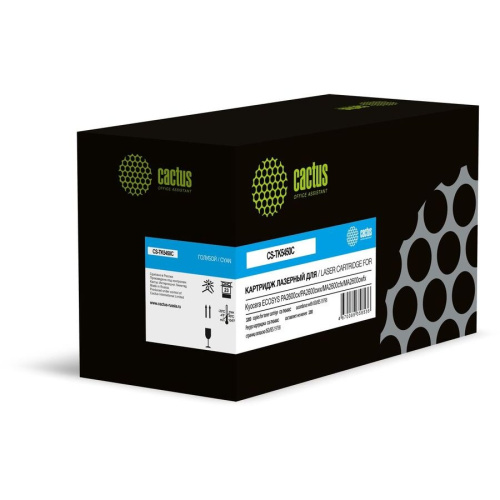 Картридж лазерный Cactus CS-TK5450C голубой 3200стр для Kyocera Ecosys PA2600cx/PA2600cwx/MA2600cfx/MA2600cwfx с чипом