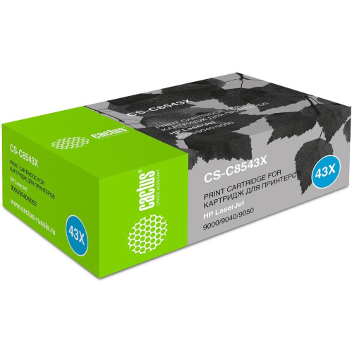Картридж лазерный Cactus CS-C8543X С8345X черный (30000стр.) для HP LJ 9000/9040/9050