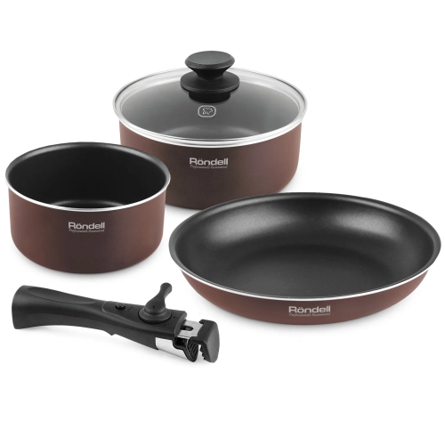 Набор посуды Rondell Kortado RDA-1012BN коричневый