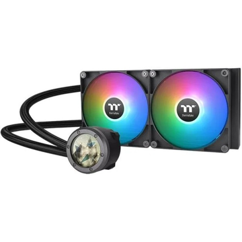 СВО Thermaltake TH280 V2 Ultra ARGB (CL-W385-PL14SW-A) Soc-AM5/AM4/1151/1200/1700 черный 4-pin 34.7dB Al+Cu LCD Ret