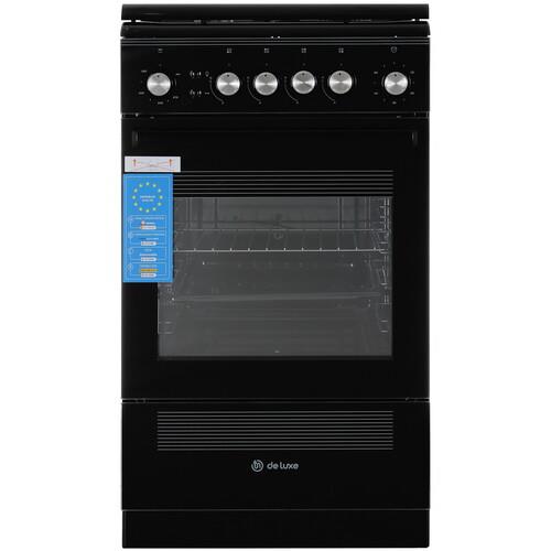 Газовая плита De Luxe 506040.23г (кр) ЧР-001 черный