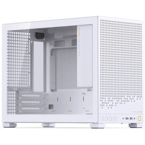 Корпус JONSBO D32 Pro White без БП, боковая панель из закаленного стекла, mini-ITX, micro-ATX, белый