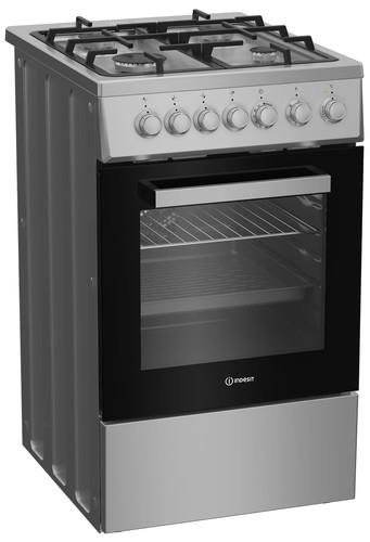 Комбинированная плита Indesit ISG5F1HX серебристый