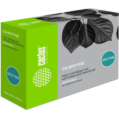 Тонер Картридж Cactus CS-SP277HE черный (2600стр.) для Ricoh Aficio SP 277NwX/SP 277SFNwX