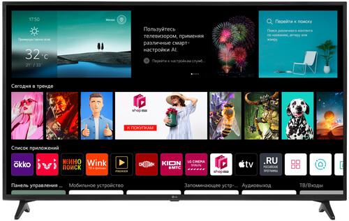 55" (140 см) LED-телевизор LG 55UQ75006LF черный