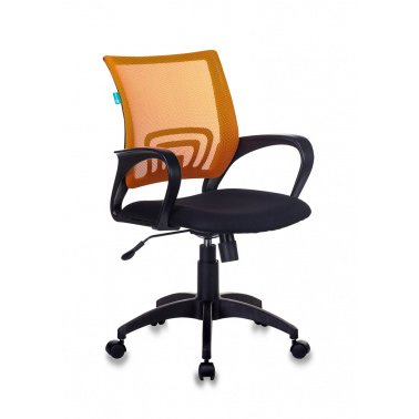Кресло Бюрократ CH-695N/OR/TW-11 спинка сетка оранжевый TW-38-3 сиденье черный TW-11