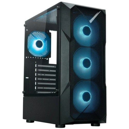 Корпус XASTRA A304 4ARGB Black (A304-4FC12A) ATX/Mesh/half-size TG/4x120mm ARGB FC fans