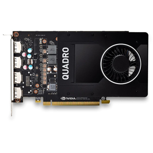 Видеокарта PNY Nvidia Quadro P2000 (VCQP2000-SB) 5GB GDDR5 160-bit 16nm (HDCP)/DisplayPort*4 to DVI-D (SL) adapter TDP 75W Retail