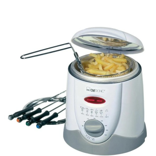 Фритюрница-фондю Clatronic FFR 2916 weis-grau