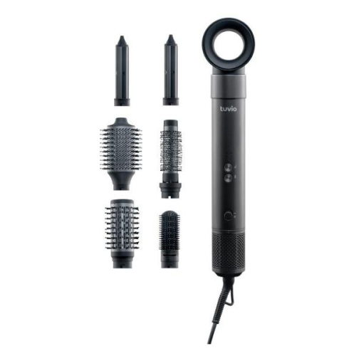 Фен-щётка Tuvio HBI1411 тёмный металлик