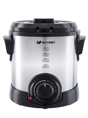Фритюрница Kitfort KT-2011 серебристый/черный