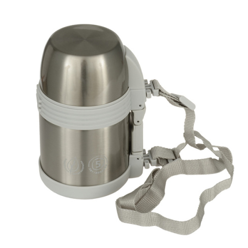 Термос Арктика 205-1000 (205-1000/SIL) 1л. серебристый/белый