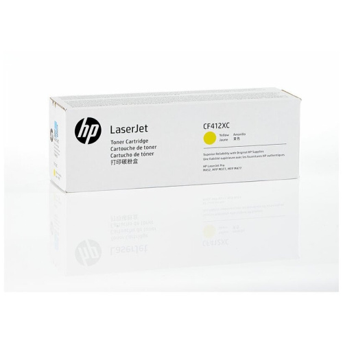 Контрактный Тонер-картридж HP 410X CF412XC Contractual High Yield Yellow Original LaserJet Toner Cartridge
