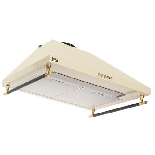 Вытяжка каминная Beko CWB6410CR бежевый/золотистый, черный