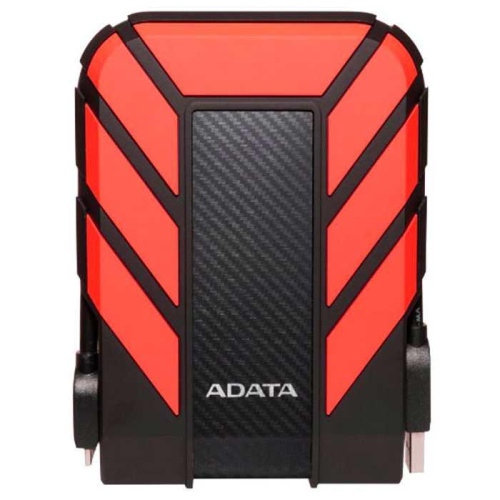 Внешний HDD Adata DashDrive Durable HD710 Pro (AHD710P-1TU31-CRD) 2.5" 1TB USB3.1 прорезиненный, черный/красный Waterproof/Dustproof/Shockproof, военн