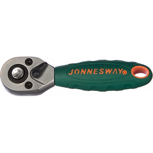 Рукоятка трещоточная Jonnesway R2902B (47153) укороченная 1/4"DR, 36 зубцов, 100 мм