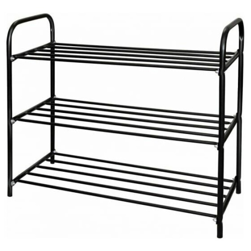 Этажерка НИКА Комфорт 3 ЭТК3/Ч черный