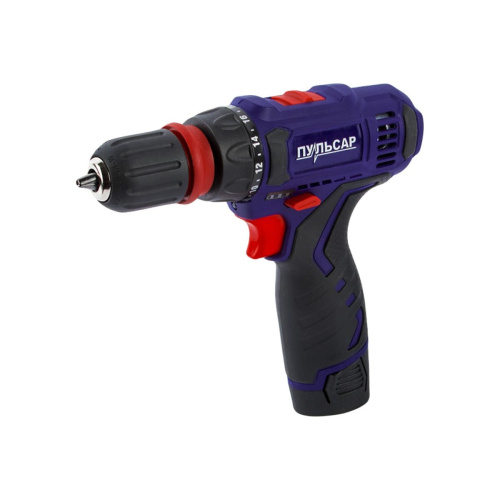 Дрель аккумуляторная Пульсар ДА 12-2П (792-681) 2 аккумулятора Li-ion-1.5Ач