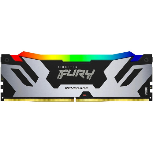 ОЗУ Kingston Fury Renegade Black RGB KF572C38RSA-16 DDR5 16GB 7200MHz RTL Gaming PC5-57600 CL38 DIMM 288-pin 1.45В single rank с радиатором Ret