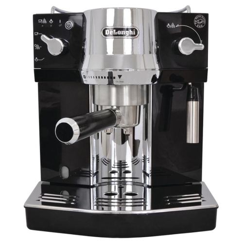 Кофеварка эспрессо Delonghi EC820.B серебристый/черный