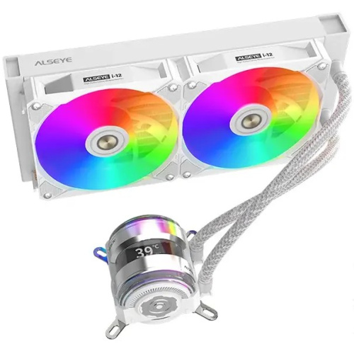 СВО Alseye i240-W, Pump dimensions L70*W70*H52.4 mmPump speed 3200RPM Pump bearing ceramic bearing Water bloack dimensions 2