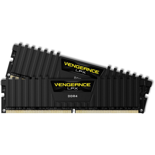 ОЗУ Corsair Vengeance LPX (CMK32GX4M2E3200C16) DDR4, 3200MHz 32GB 2x16GB Dimm, Unbuffered, Dual Rank, 16-20-20-38, XMP 2.0, black Heatspreader, Black