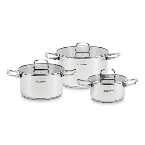Набор кастрюль Starwind SW-CH3006 Chef Compact 6предметов