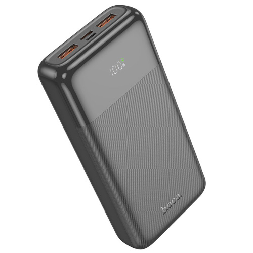 Аккумулятор внешний резервный HOCO J121A Fast 22.5W+PD20W with digital display 20000mAh (черный)