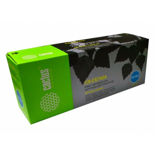 Картридж Cactus CS-CE742A для HP Color LaserJet CP5220 Professional CP5221 yellow,7 300 стр
