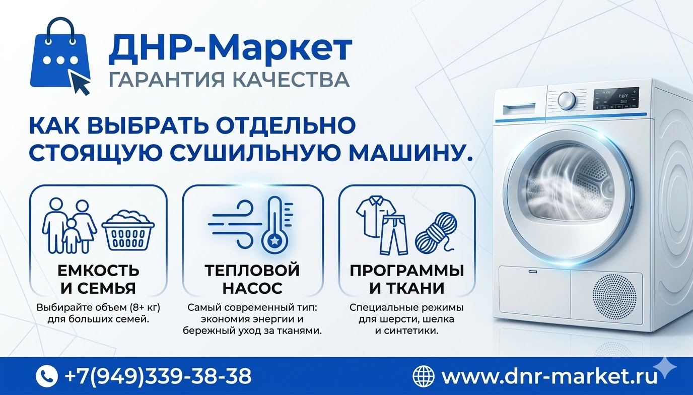 Как выбрать отдельно стоящую сушильную машину Как выбрать отдельно стоящую сушильную машину