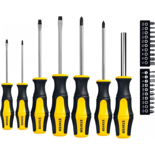 Набор отверток Stayer Master Hercules 25827 магнитый наконечник 27 предметов