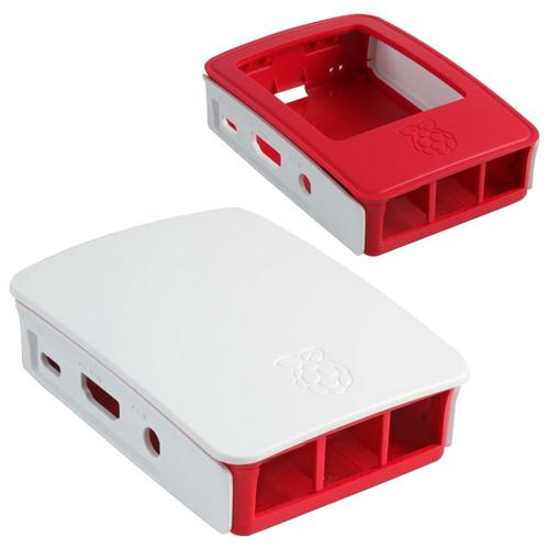 Корпус ACD RA129 red-white для микрокомпьютера Raspberry Pi 3. ACD Red+White ABS Plastic case for Raspberry Pi 3
