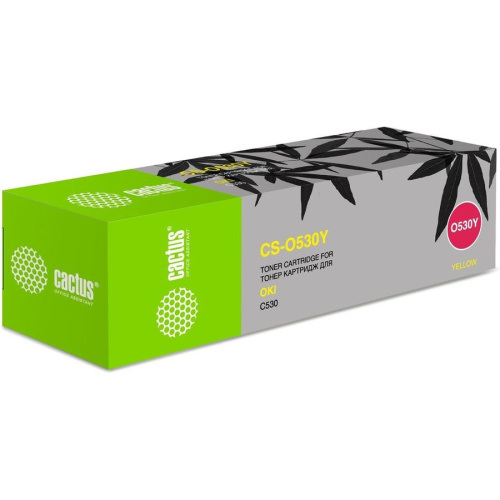 Тонер-картридж Cactus CS-O530Y для OKI C530 жёлтый 5000 страниц